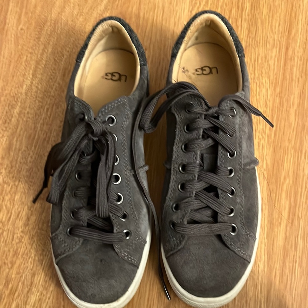 Ugg grey suede sneakers, women size 8